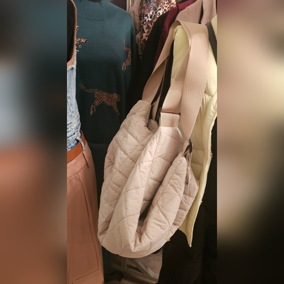 #559 SALE 🛑54 FABULOUS BOHO CHIC TRENDY COZY DAY QUILTED PUFFER TOTE BAG - Picture 4 of 7